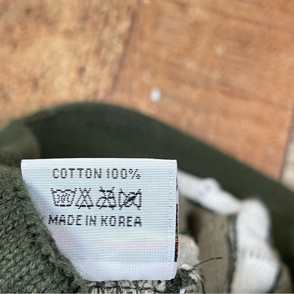 Vintage Rasta World Olive Green Knit Dreads Hat Cotton Dreadlock Made in Korea - Picture 4 of 5